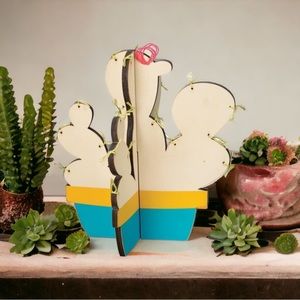 Primitives By Kathy Wooden Stitched Standup Home Décor • Pear Cactus